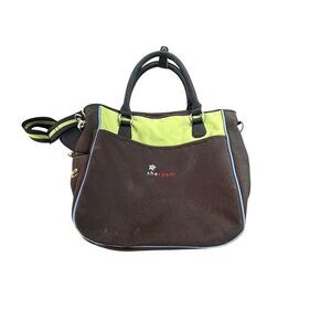 Sherpani Green and Brown Sojourn Crossbody Tote Travel Bag
